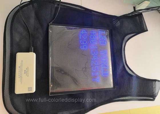 Clothes Vest Advertising LED Displays 4000 Nits Brightness P3.75/P3.91/P4.81 For Caution