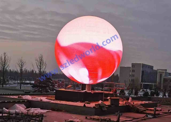 Custom Hanging  LED Ball Screen Video Round Lantern Spherical Outdoor  LED Display
